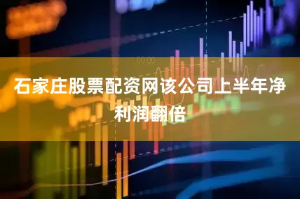 石家庄股票配资网该公司上半年净利润翻倍